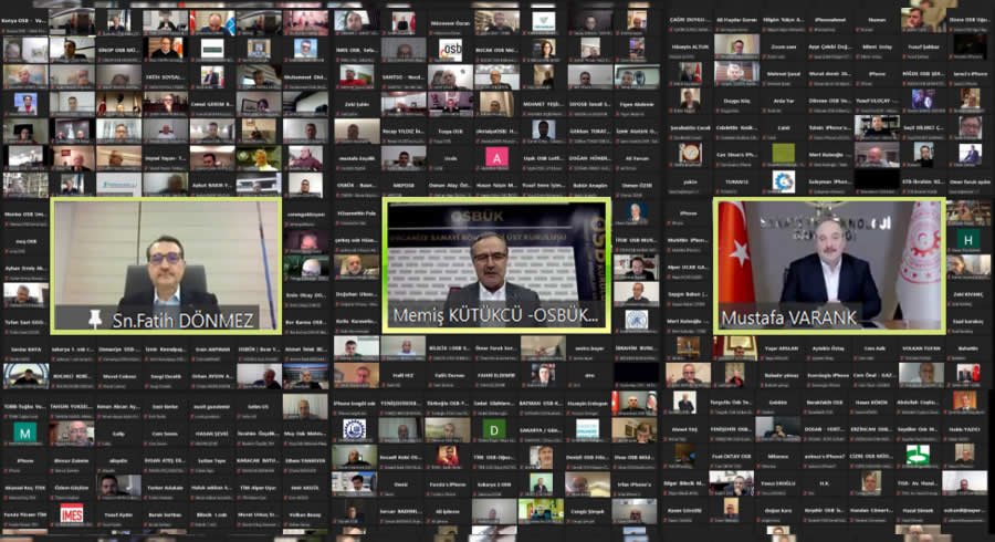 OSBÜK, İŞ DÜNYASINI BAKAN VARANK VE DÖNMEZ İLE BİR ARAYA GETİRDİ
